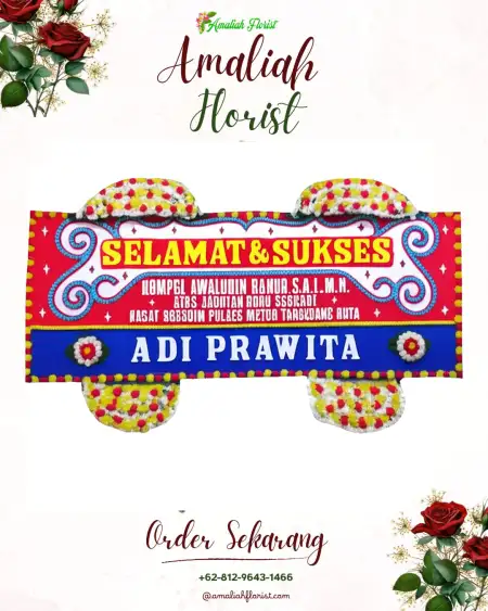 Papan Bunga Ucapan Selamat Sri Dadi